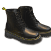Genuine Black Leather Chelsea Ankle Boots