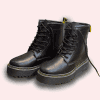 Genuine Black Leather Chelsea Ankle Boots