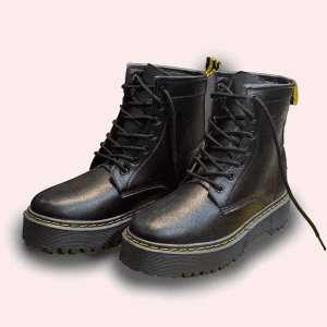 Genuine Black Leather Chelsea Ankle Boots