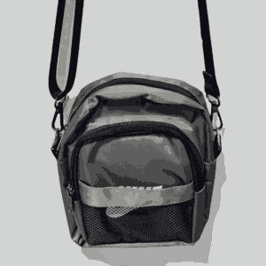 Gray Nike Shoulder Bag with Mesh Front