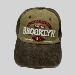 Light Yellow Baseball Cap – “Brooklyn Harvard Athletic” Edition
