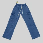 BIG Utility Denim Cargo Pants – Urban Blue Editio