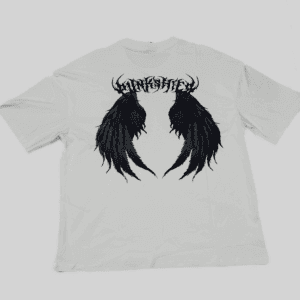 Graphic T-Shirt – “HARSHSTEW” Gothic Wings Edition